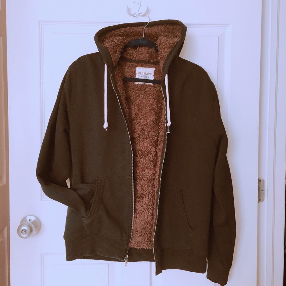 Old navy fluffy cute teddy hoodie  warm basic item